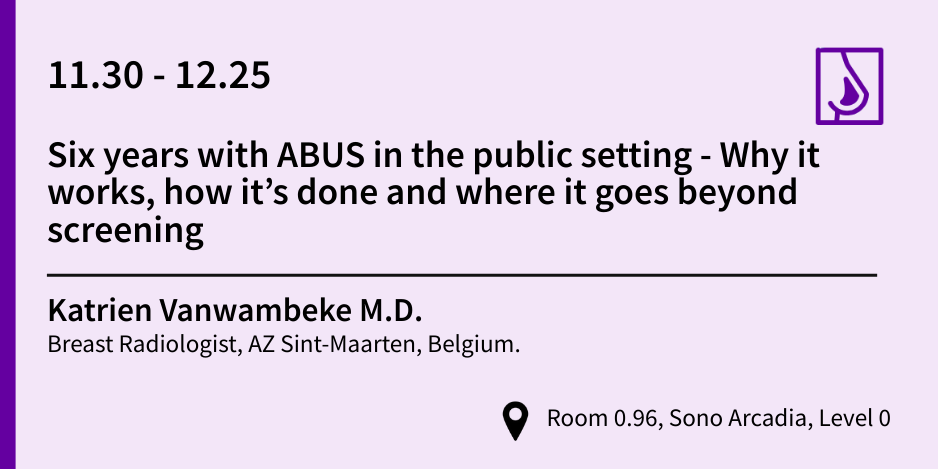 Six years with ABUS in the public setting — Why it works, how it’s done and where it goes beyond screening